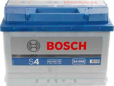 Bosch S4 74 А/ч обратная конус стандарт (278x175x190)
