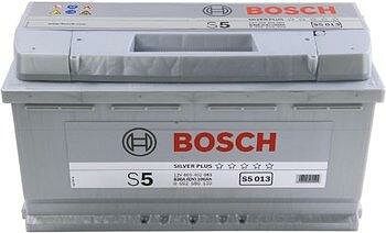 Bosch S5 100 А/ч обратная конус стандарт (353x175x190)