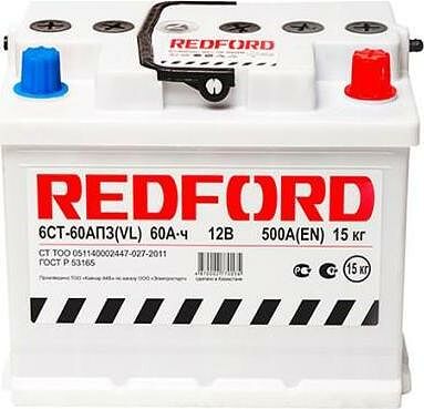 Kainar RedFord 60 А/ч прямая конус стандарт (242x175x190)