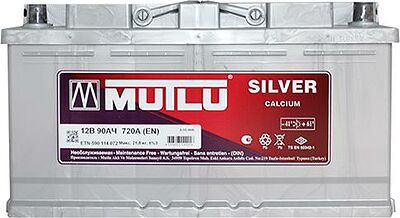 Mutlu Calcium Silver 90 А/ч обратная конус стандарт (353x175x190)