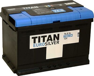 Titan Euro Silver 76 А/ч прямая конус стандарт (278x175x190)