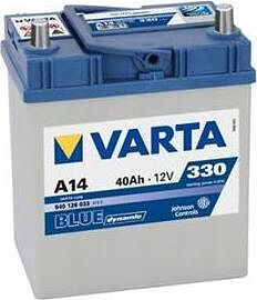 Varta BLUE dynamic 40 А/ч обратная конус азия (187x127x227)