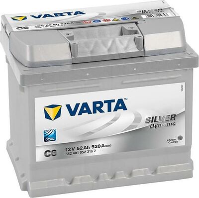 Varta Silver dynamic 52 А/ч обратная конус стандарт (207x175x175)