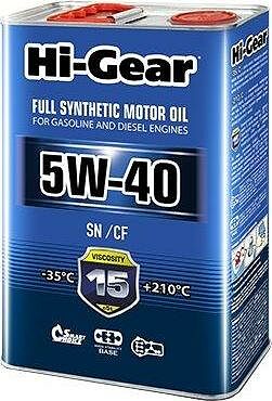 Hi-Gear Full Synthetic Motor Oil 5W-40 4л