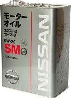 Nissan Motor Oil 0W-20 STRONG SAVE X SM 4л