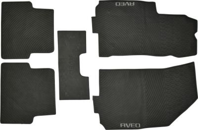 Комплект ковриков CHEVROLET-AVEO (2007-) латексный ПВХ