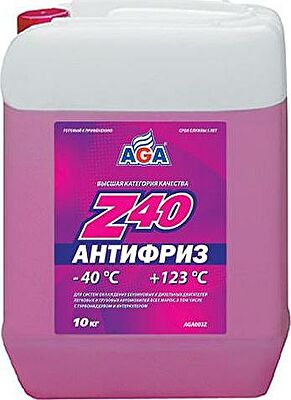 AGA Антифриз AGA Z-40 красный ( 10 кг) (AGA003Z)