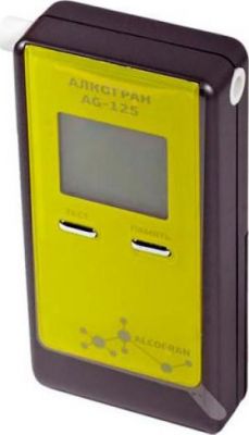 ALCOGRAN AG-125 Алкометр персональный электрохимический 0,0-2,0 ‰BAC с цифровым ЖК-дисплеем