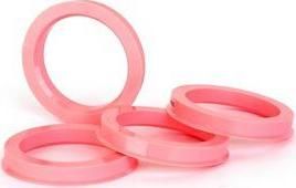 Центровочное пластиковое кольцо 70.01х57.1 розовое