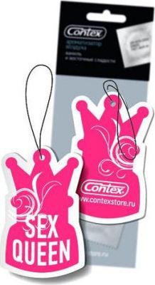 CONTEX CONTEX SEX QUEEN Ароматизатор воздуха (сладость цветочных лепестков) картон с подвеск (3008364)