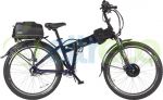 Велогибрид (электровелосипед) Eltreco Patrol Cardan 28 Lux Blue