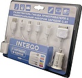 INTEGO Автозарядное устройство INTEGO С-31 , 2 USB, кабель Apple, Nokia, Samsung, HTC, Motorola (С31)
