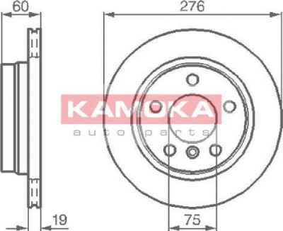 KAMOKA 1031662 тормозной диск на 3 купе (E46)