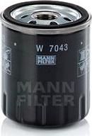 Mann W7043 -filter Фильтр масляный FORD 2.0D 14-