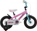 Велосипед Merida Princess J12 Pink/blue (30502) 1 sp., J12 Girl Alloy, Rigid Steel, V-br./Coaster,: Крылья, боковые колеса, корзинка