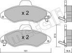 METELLI 22-0071-1 комплект тормозных колодок, дисковый тормоз на FORD ESCORT VII седан (GAL, AFL)