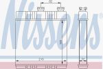 NISSENS Радиатор отопления салона OPEL Astra G 1,6-2,2L 98-05 (161x181x35mm) (1618142, 72660)