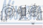 NISSENS Вентилятор отопителя салона OPEL Astra H/Vectra C/SAAB 93 (1845089, 87025)