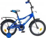 Велосипед детский с боковыми колесами Novatrack Cosmic 14 quot; (2016), рама сталь 14 quot;, синий