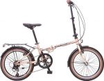Велосипед 20 quot; складной, AURORA, золотистый беж, Shimano 6 speed, TY21/RS35/SG-6SI