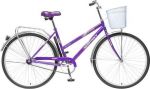 Велосипед дорожный с передней корзиной Novatrack Lady Fiesta 28 quot; (2015), рама сталь 28 quot;, фиолетовый