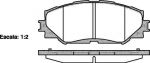 REMSA Колодки передние TOYOTA COROLLA 06- / Auris 1.4-1.6 07- (446512610, 1232.00)