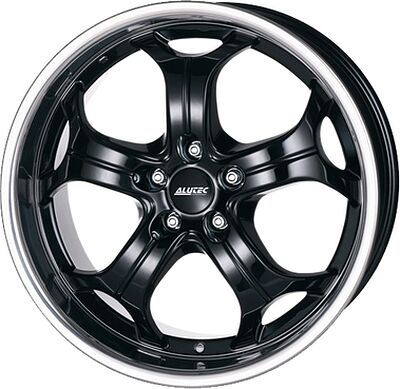 Alutec Boost 9x20 5x114.3 ET 35 Dia 76.1 Diamant black with stainless steel lip