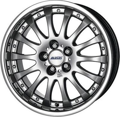 Alutec Magnum 8x18 5x114.3 ET 38 Dia 70.1 Sterling silver with stainless steel lip
