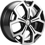 Khomen Wheels KHW1710 (Toyota C-HR) 7x17 5x114.3 ET 45 Dia 60.1 Black-FP