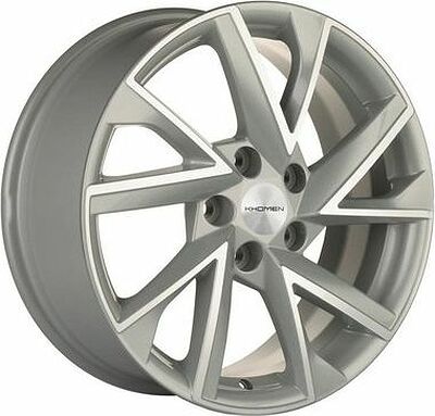 Khomen Wheels KHW1714 (Audi A4) 7x17 5x112 ET 49 Dia 66.6 F-Silver-FP