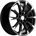 Khomen Wheels KHW1804 (Tugela/Jaguar F-Pace) 7.5x18 5x108 ET 46 Dia 63.4 Black-FP