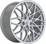 Khomen Wheels KHW1902 (3/4/5/6 Rear) 9.5x19 5x112 ET 40 Dia 66.6 Brilliant Silver