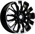 Khomen Wheels KHW2010 (Chevrolet Tahoe) 8x20 6x139.7 ET -28 Dia 78.1 Black-FP