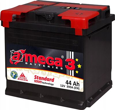 A-mega Standard 50 А/ч прямая конус стандарт (207x175x190)
