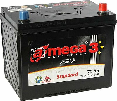 A-Mega Standard Asia 6СТ-70 70 А/ч, 610 А (EN), обратная полярность (254x170x219)