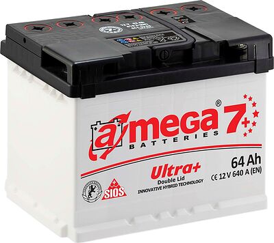A-mega Ultra+ 64 А/ч обратная конус стандарт (242x175x190)