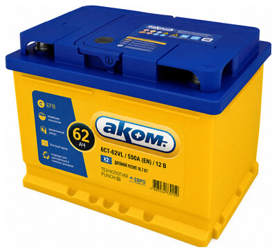 AKOM EFB 62 А/ч обратная (242x175x190)