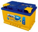 АКОМ LB 108074101 (6СТ-74VL) 74 А/ч 700 А (EN), обратная полярность, корпус LB3, 278×175×175 мм