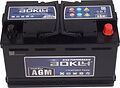 AOKLY AGM Stop&Go AGM L4 80 А/ч 780 А (EN), обратная полярность, корпус L4, 315×175×190 мм