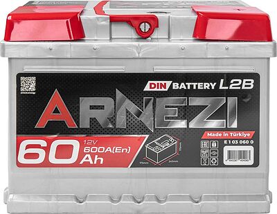 Arnezi DIN SMF E1030600 60 А/ч 600 А (EN), обратная полярность, 242×175×175 мм, L2B