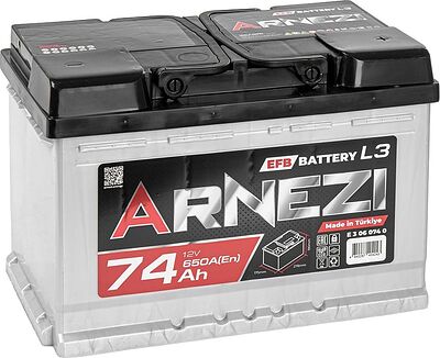 Arnezi EFB Start-stop 74 А/ч обратная конус стандарт (278x175x190)