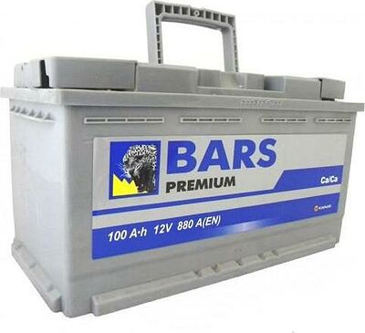 Bars Premium 100 А/ч обратная конус стандарт (353x175x190)