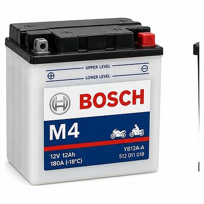 Bosch M4 F47 0 092 M4F 470 20 А/ч 260 А (−18 °C), обратная полярность (205x90x162)