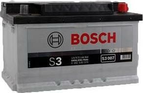 Bosch S3 70 А/ч обратная конус стандарт (278x175x175)