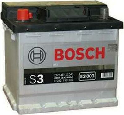 Bosch S3 45 А/ч прямая конус стандарт (207x175x190)