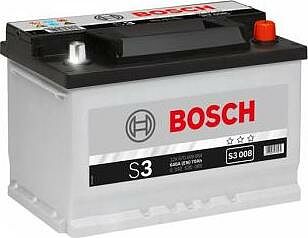 Bosch S3 70 А/ч обратная конус стандарт (278x175x190)