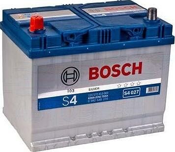 Bosch S4 70 А/ч прямая конус стандарт (261x175x220)