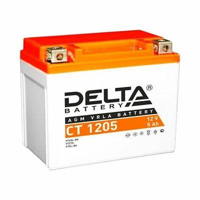 Delta CT 1205 5 А/ч 80 А (EN), обратная полярность, 114×70×106 мм