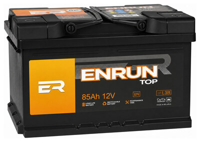 ENRUN Top ET850 85 А/ч 830 А (EN), обратная полярность, 315×175×175 мм, LB4