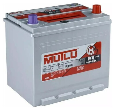 Mutlu SFB JIS D31.100.085.D 100 А·ч 850 А (EN), прямая полярность, 306×175×224 мм